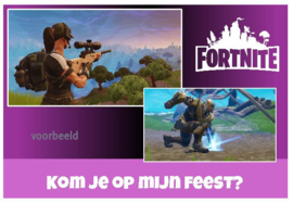 uitnodigingen "fortnite", per 8 stuks