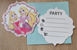 uitnodigingen prinses, per 6