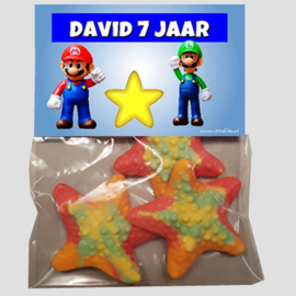 traktatie of bedankje "mario"