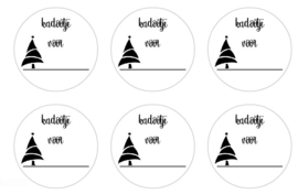 stickers kerst, per 24 stuks