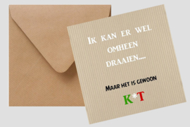 wenskaart, omheen draaien