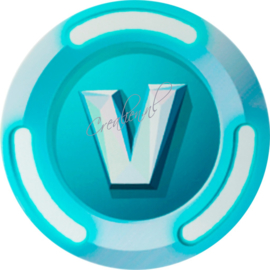 V bucks fortnite, stickers 4 cm per 24