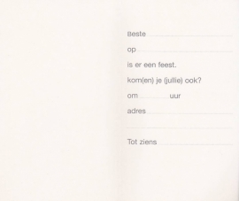 uitnodiging clown, per 4 stuks