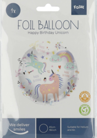 folieballon, unicorns & rainbows