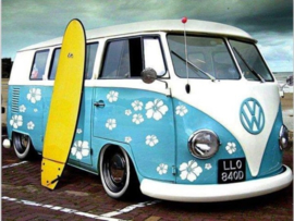 diamond painting, vw busje