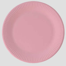 kartonnen bord roze, biologisch afbreekbaar, per 8 stuks