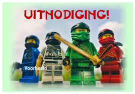 uitnodigingen ninjago, per 8 stuks