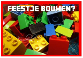 uitnodigingen lego, per 8 stuks