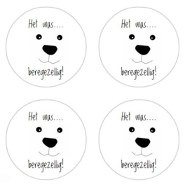 stickers, beregezellig, per 24 stuks