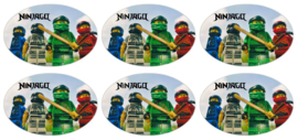 stickers ninjago glans, 18 stuks