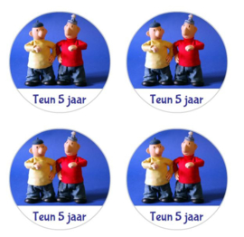 buurman en buurman stickers, 4 cm, per 24 stuks