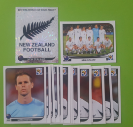 World Cup 2010 Complete Team Set New Zealand