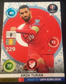 Panini Adrenalyn XL Road to France 16 Fans Favourite ARDA TURAN