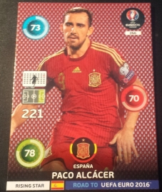 Panini Adrenalyn XL Road to France 16 Rising Star PACO ALCACER