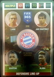 398 Defensive Line-Up BAYERN MUNCHEN