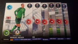 Panini Adrenalyn XL Road to France 16 complete Team Mates DUITSLAND