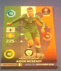 Panini Adrenalyn XL Road to France One to Watch MCGEADY