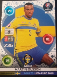 Panini Adrenalyn XL Road to France 16 Fans Favourite OLSSON