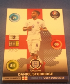 Panini Adrenalyn Road to France 16 One to Watch STURRIDGE