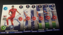 Panini Adrenalyn XL Road to France 16 complete Team Mates GRIEKENLAND