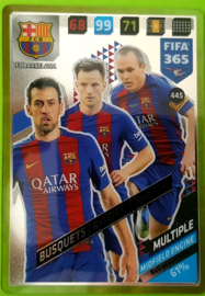 445 Busquets/Rakitic/Iniesta