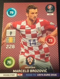 Panini Adrenalyn XL Road to France 16 Rising Star BROZOVIC