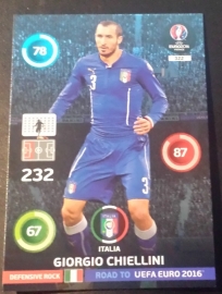 Panini Adrenalyn XL Road to France 16 Defensive Rock CHIELLINI