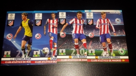Panini XL Adrenalyn CL 14/15 Update Edition Athletico Madrid complete set