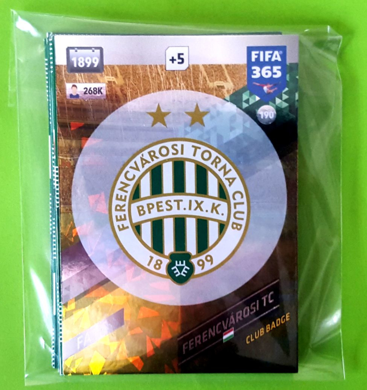 Club Badge - Ferencvárosi TC - FIFA 365 : 2018 Adrenalyn XL card 190
