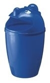 Afvalbak met gezicht blauw - 75 liter