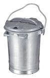 Staalverzinkte afvalbak - 35 liter
