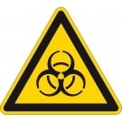 Waarschuwingsbord biologisch besmettingsgevaar