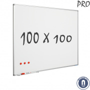 Whiteboard 1000x1000mm magnetisch emaille pro