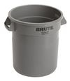 Ronde Brute container grijs, Rubbermaid - 37,9 liter