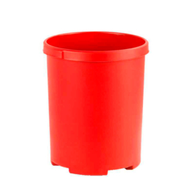 Ronde papierbak rood - 50 liter