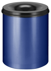 Vlamdovende papierbak blauw/ zwart - 80 liter