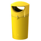 Afvalbak Metro Hooded geel - 100 liter
