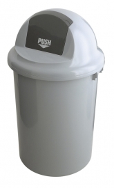 Kunststof afvalbak met klapdeksel - 90 liter