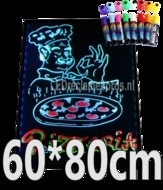 LED schrijfbord 600x800mm met 90 LED functies