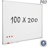 Whiteboard 1000x2000mm magnetisch emaille pro