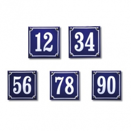 Emaille huisnummerborden standaard