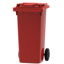 Mini container rood - 120 liter