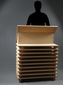 Lessenaar of Showkast voor grote boeken
