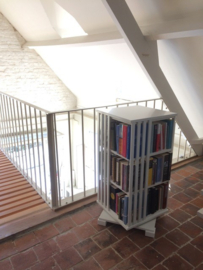 Bibliothèque tournante Strakke randen 3 etages Blad 45 cm x 45cm 2-4 etages