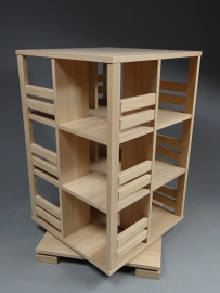 Gerari's Moderne Eiken booktower 2-4 etages Blad 55cm of 45cm