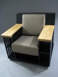 Zwarte Bookchair  'accent' zwart