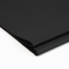 Zijdevloeipapier | zwart | 50x70cm | 10 stuk