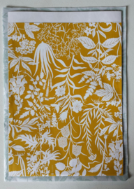 Zakjes botanic garden / curry yellow / Geertje Aalders / 23 x 31 cm
