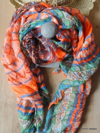 Sjaal | Zomerse  orange