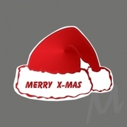 Sticker Merry x-mas | kerstmuts / 20stk